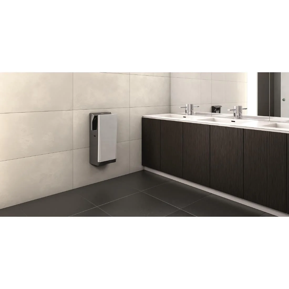 Mitsubishi Wave i01 Jet Towel Slim Heated Hand Dryer White - Image 3