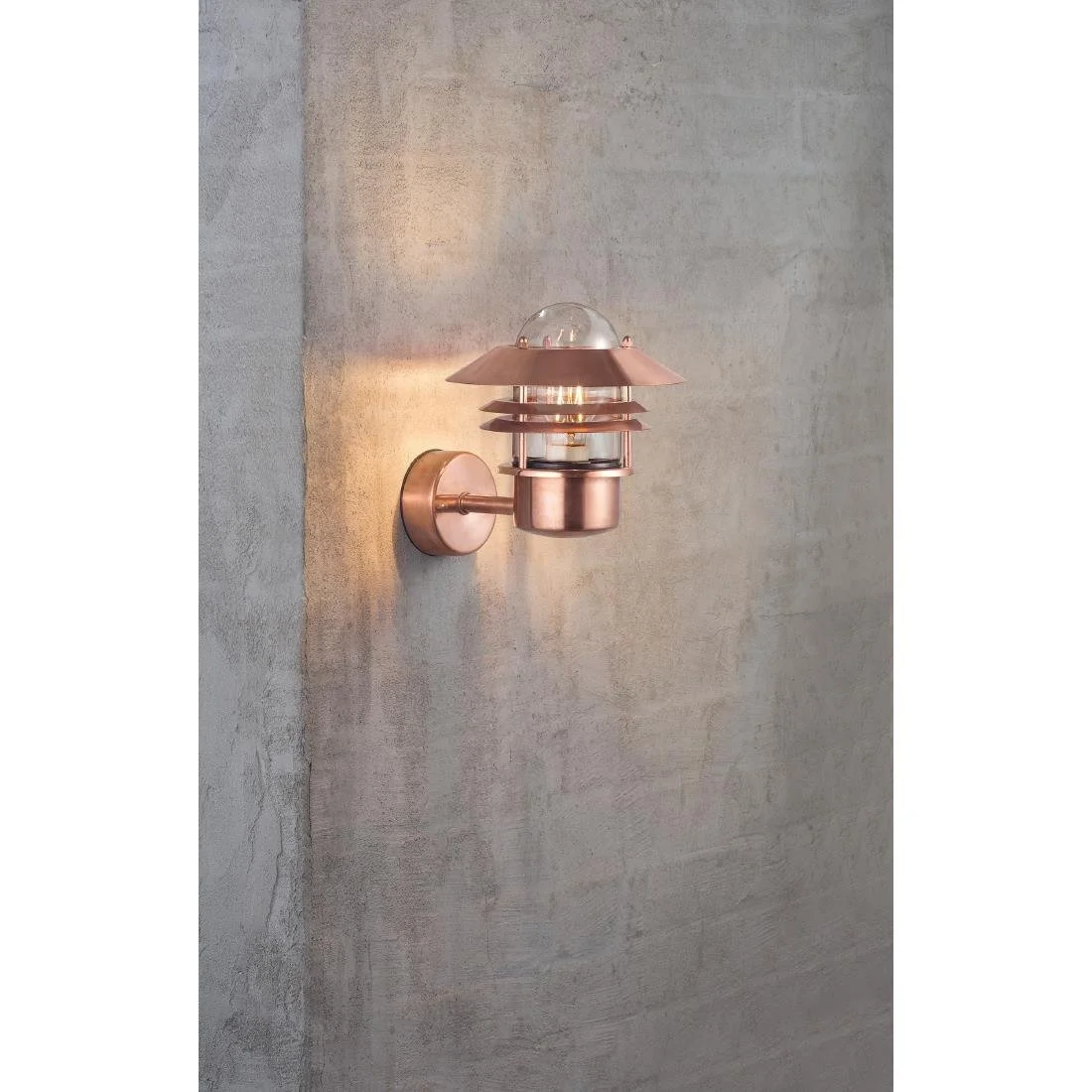 Nordlux Blokhus Up Outdoor Wall Light Copper - Image 2