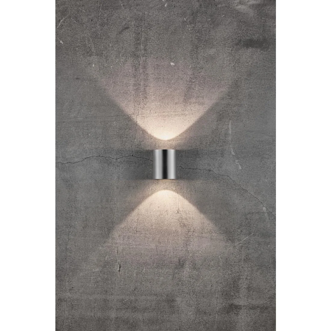 Nordlux Canto 2 Outdoor Wall Light Stainless Steel - Image 2