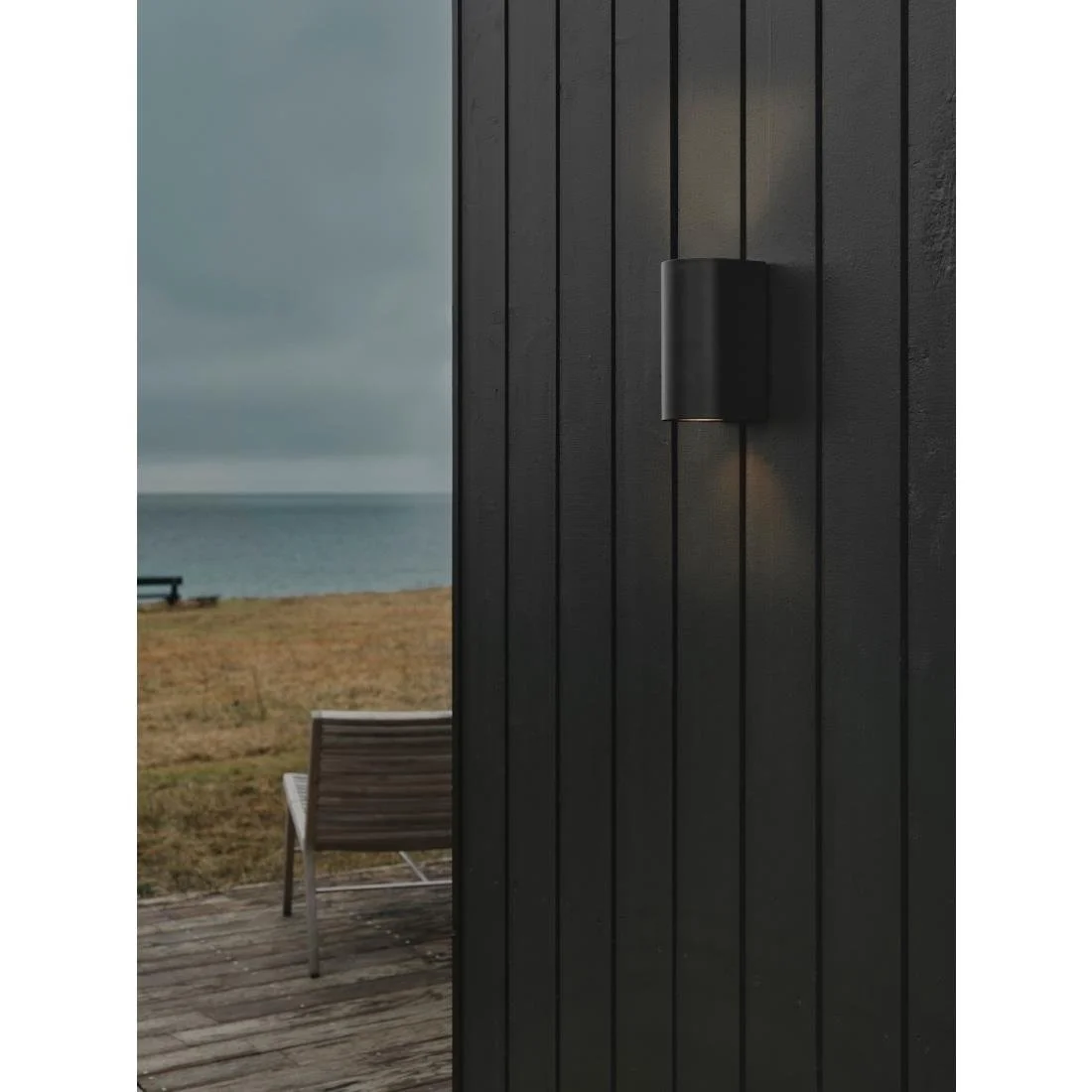 Nordlux Canto Maxi 2 Outdoor Wall Light Seaside Black - Image 2
