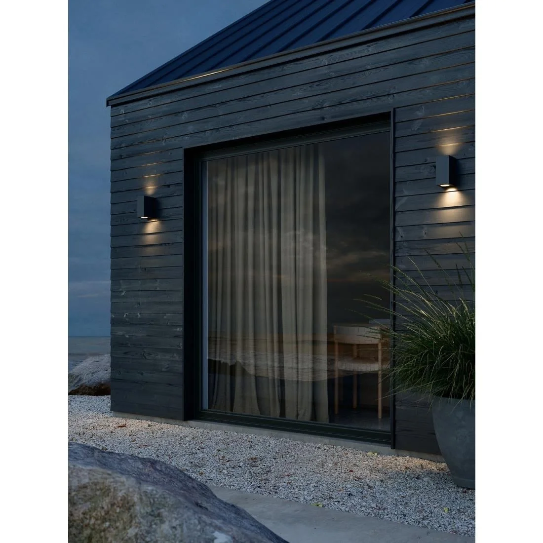 Nordlux Canto Maxi Kubi 2 Outdoor Wall Light Seaside Black - Image 3