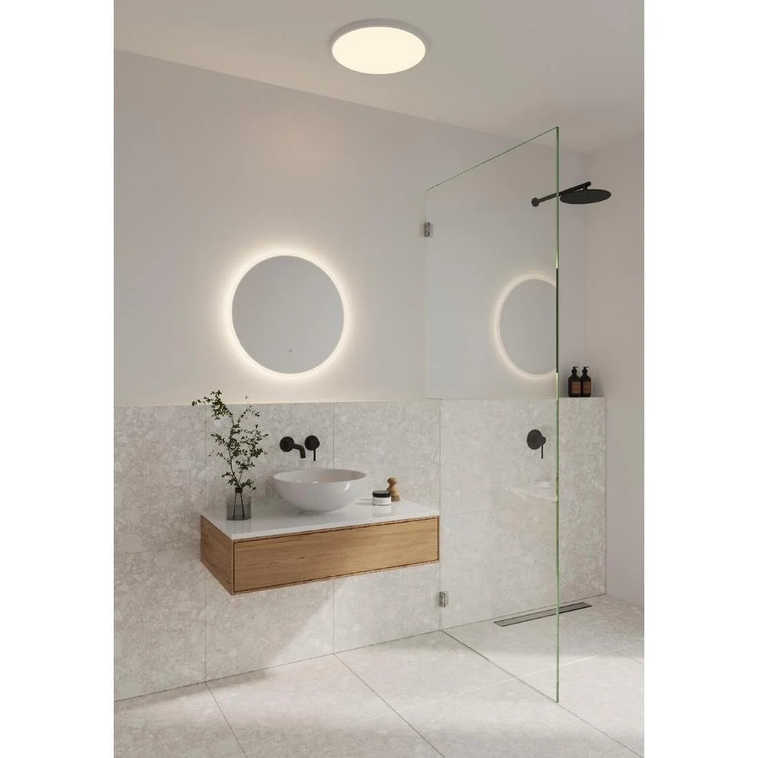 Nordlux Dovina Round Mirror Wall Light Clear - Image 4