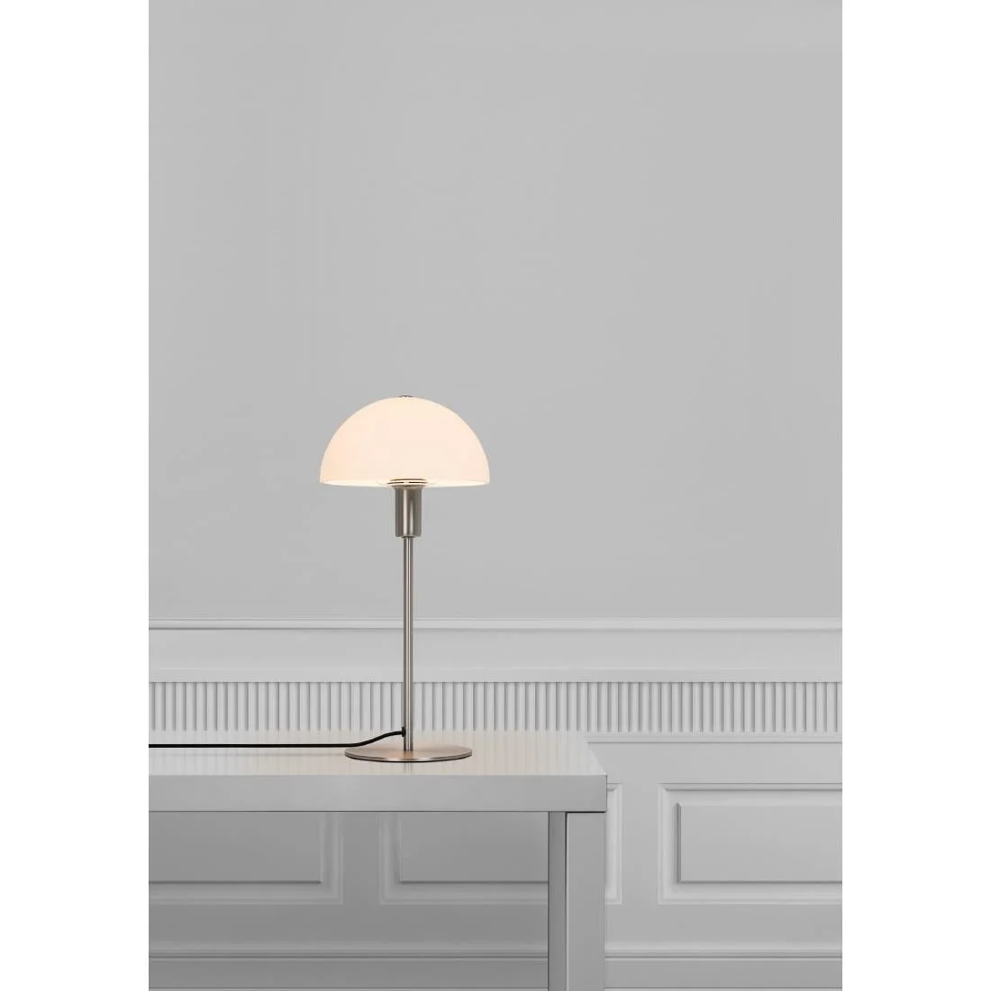 Nordlux Ellen 20 Indoor Table Lamp Brushed Steel, Glass Shade - Image 2