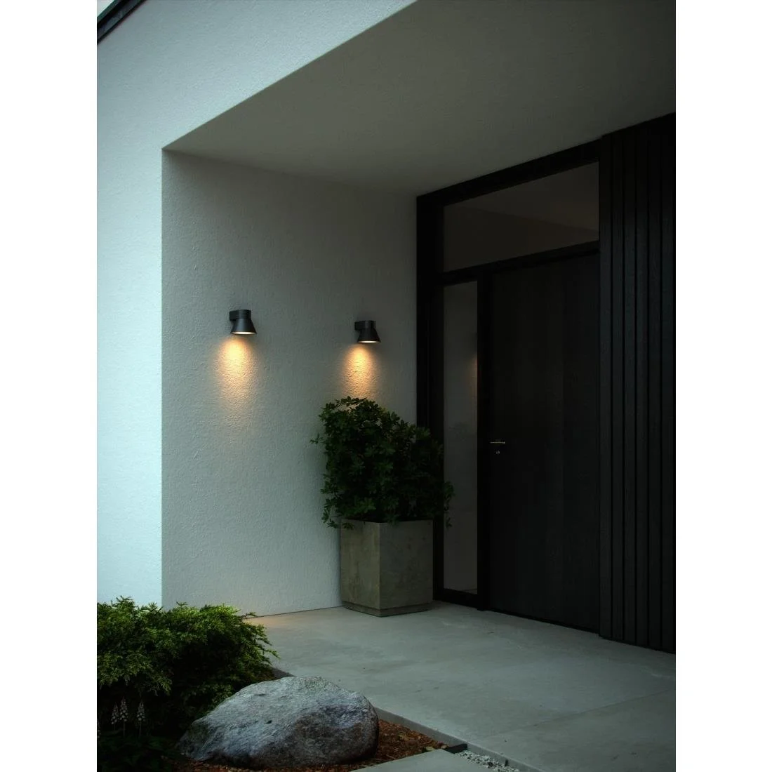 Nordlux Kyklop Cone Outdoor Wall Light Black - Image 2