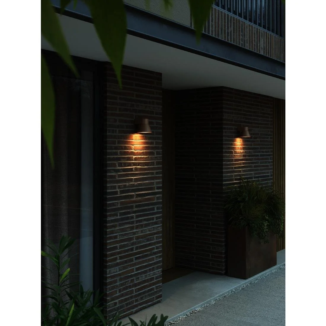 Nordlux Kyklop Cone Outdoor Wall Light Rust - Image 4