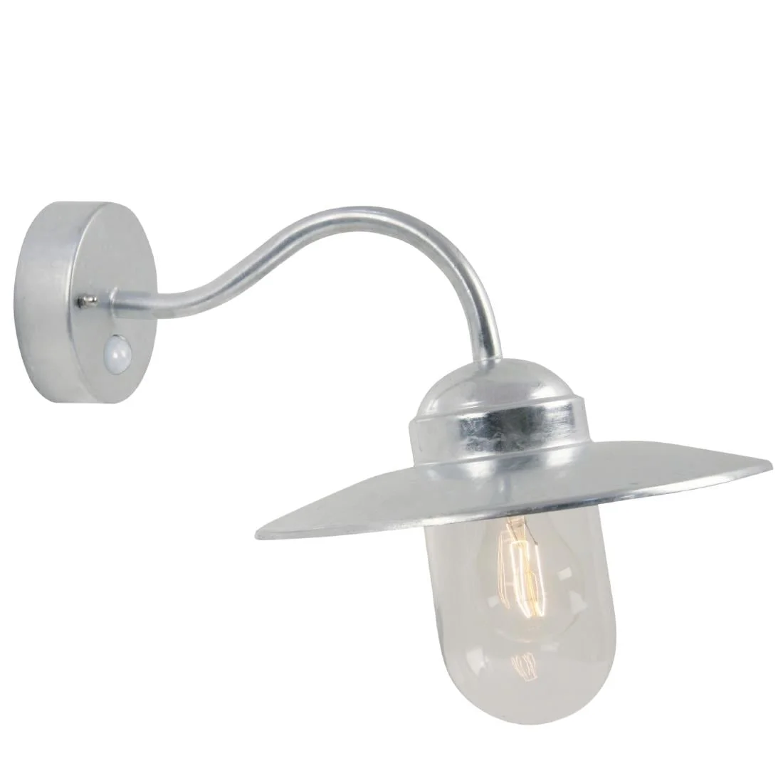 Nordlux Luxembourg Outdoor Wall Light with Sensor Galvanised