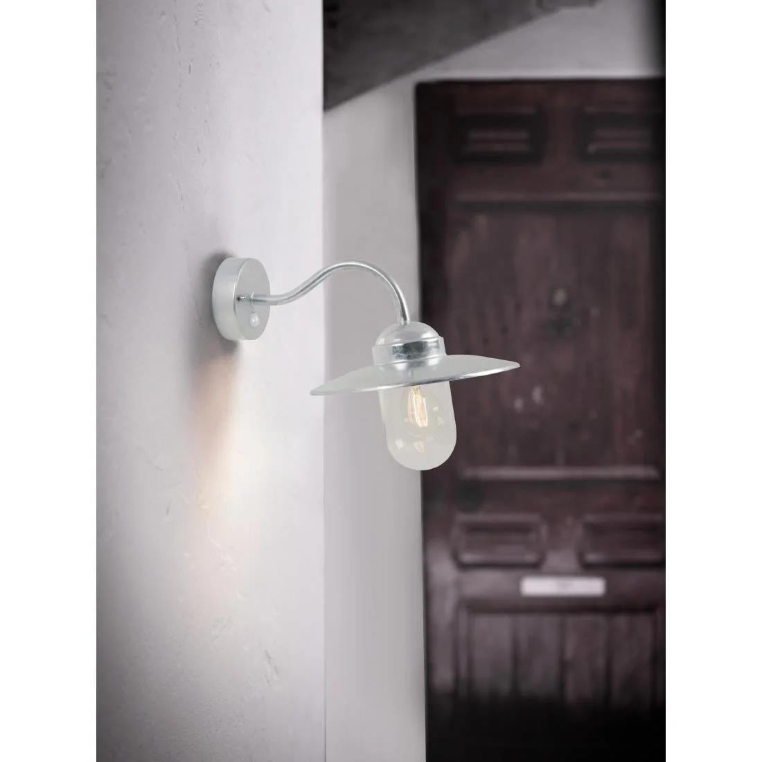Nordlux Luxembourg Outdoor Wall Light with Sensor Galvanised - Image 2