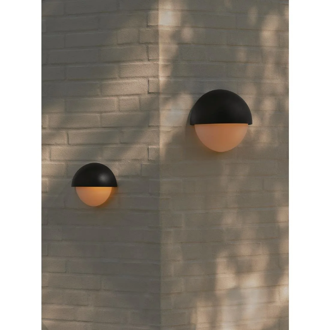 Nordlux Scorpius Round Outdoor Wall Light Black Plastic - Image 6