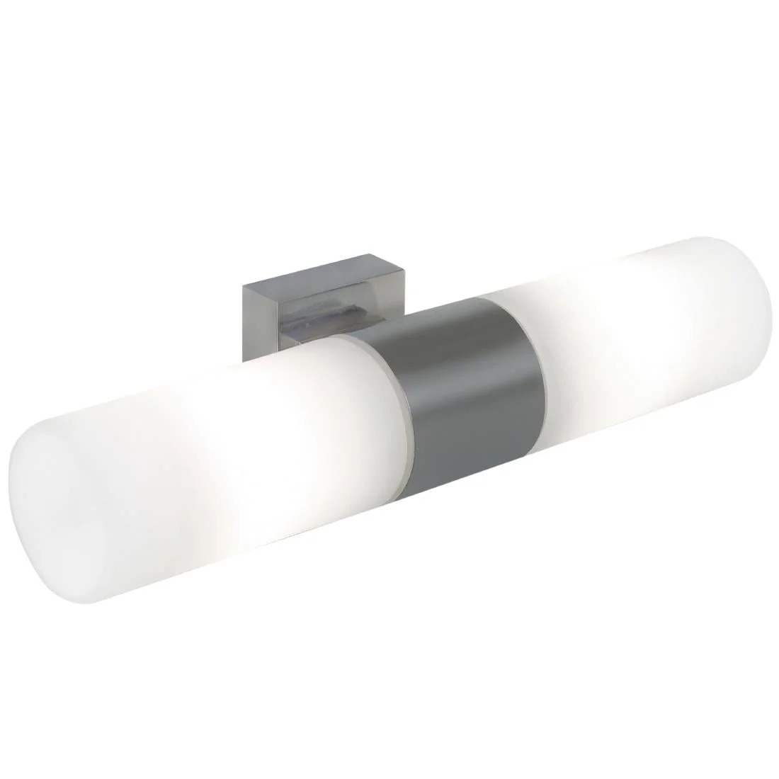 Nordlux Tangens Double Indoor Wall Light Brushed Steel