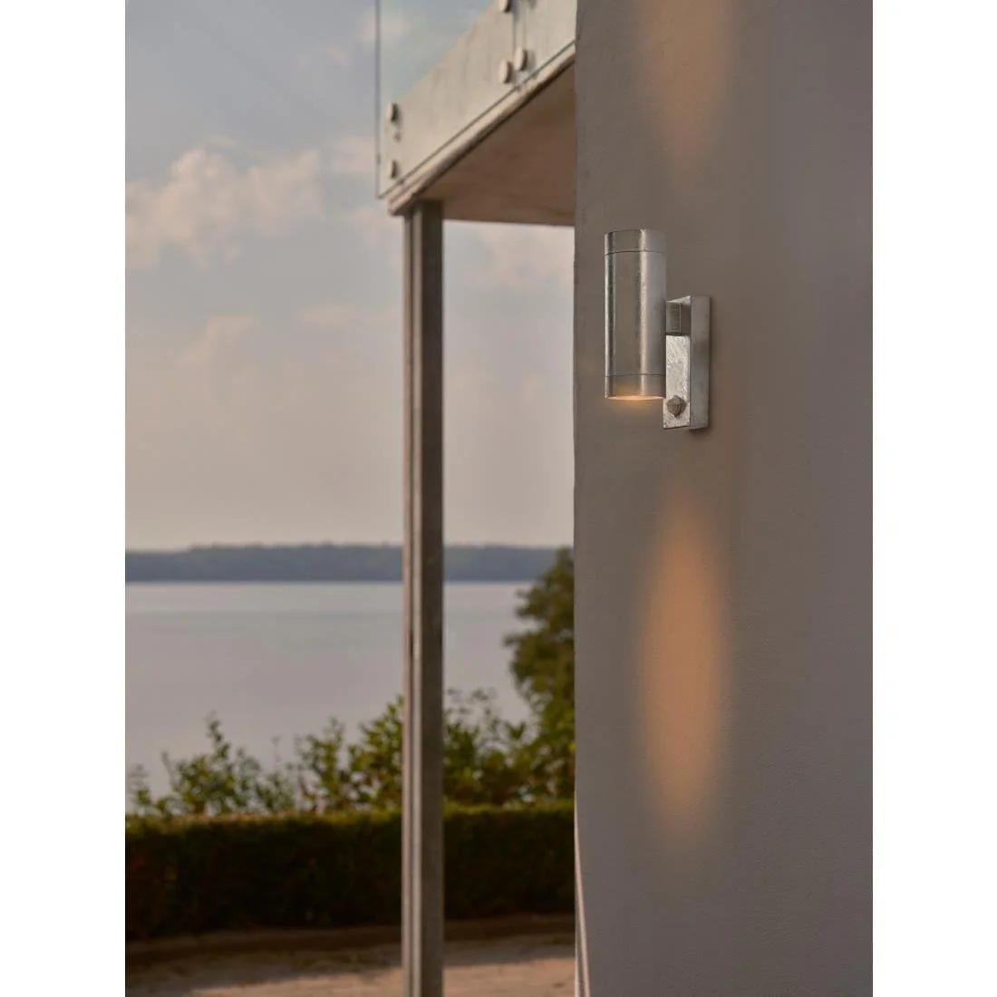 Nordlux Tin Maxi Double Sensor Outdoor Wall Light Galvanised - Image 5