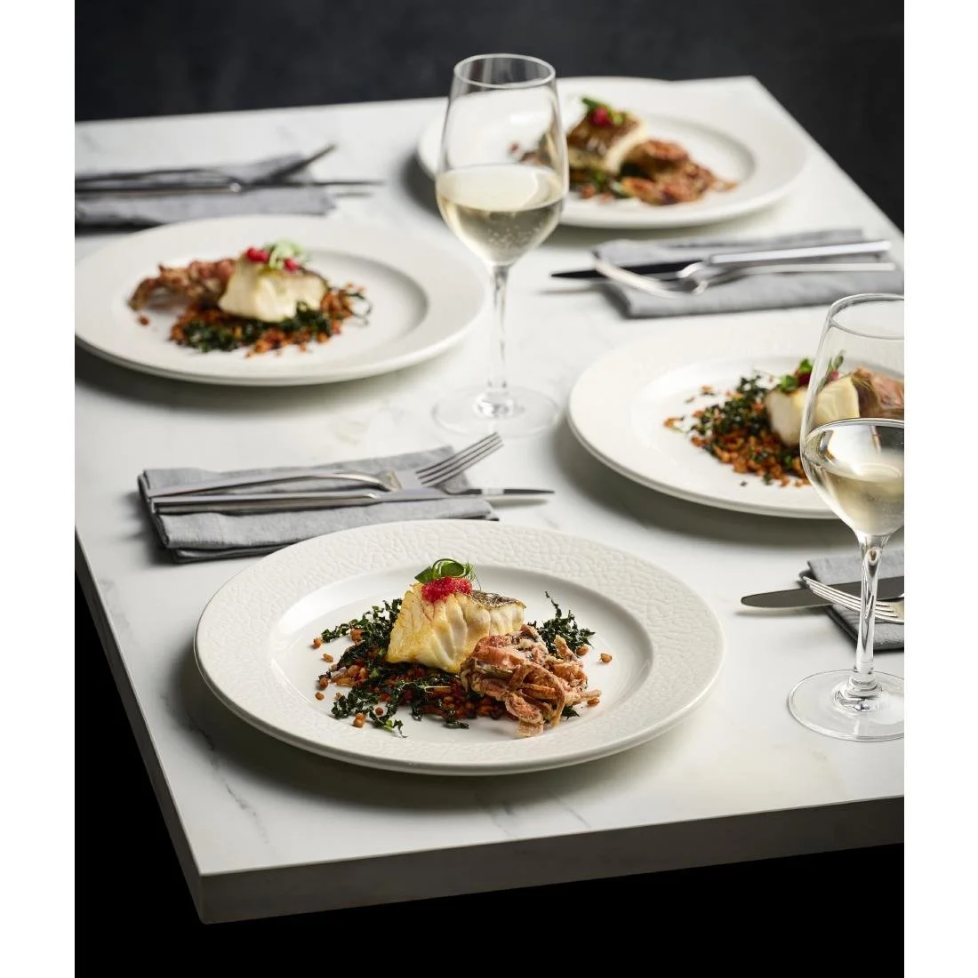 Churchill Viana Pasta Bowls White 309ml (12 Pack) - Image 6