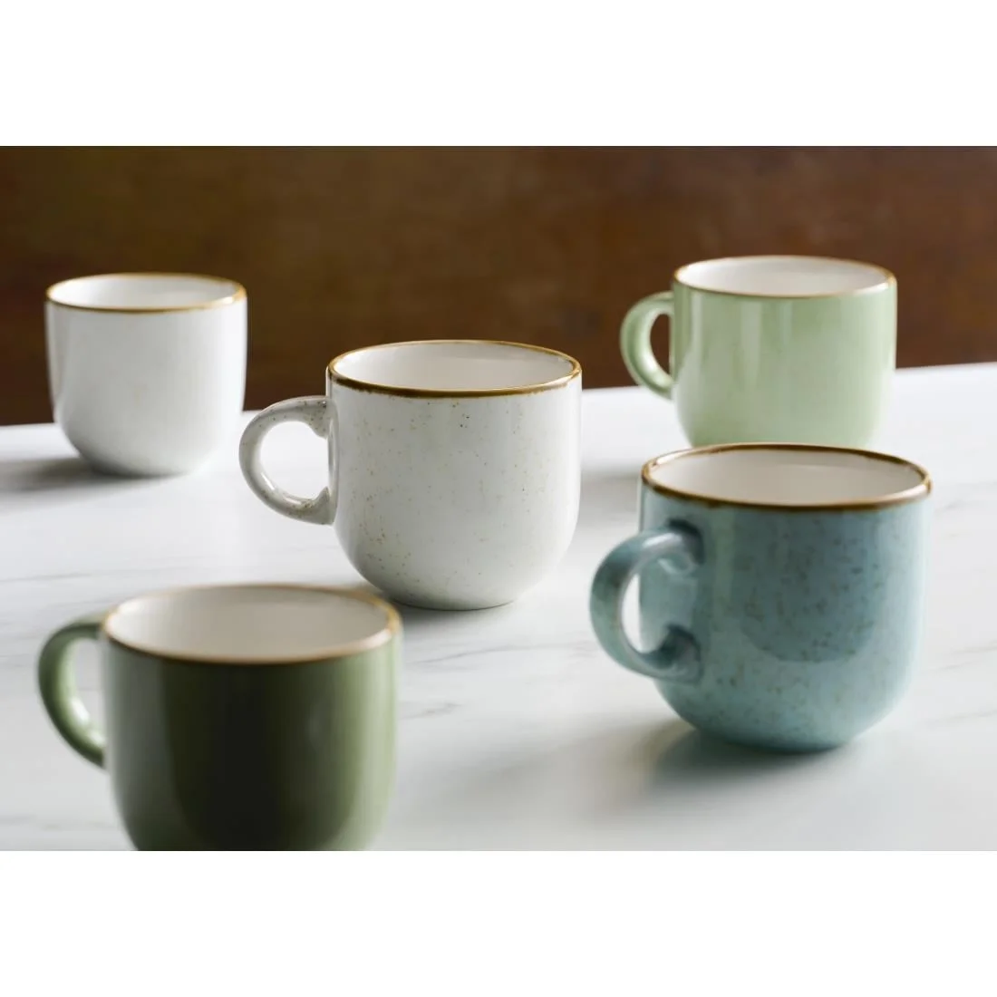 Churchill Stonecast Bubble Mugs Duck Egg Blue 227ml (12 Pack) - Image 3