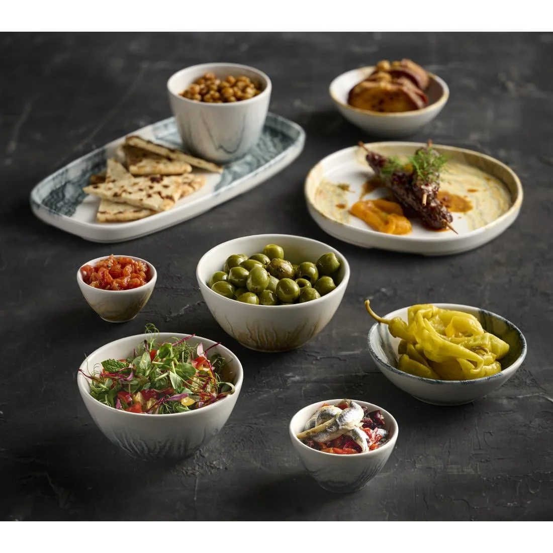 Churchill Tide Snack Bowls Black 130mm (12 Pack) - Image 4