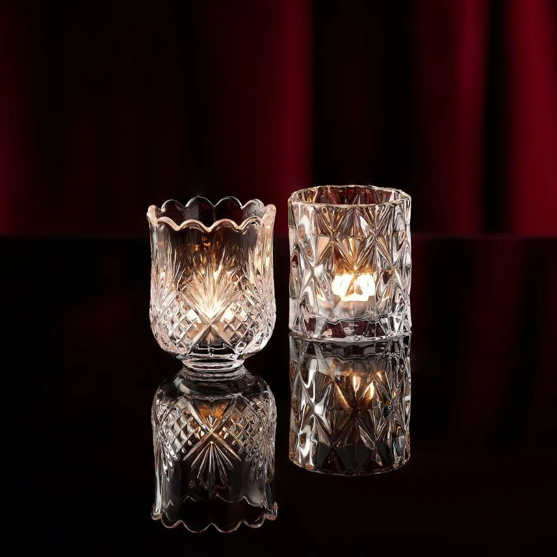 Artis Tealight Holders Diamond 70x75mm (6 Pack) - Image 2