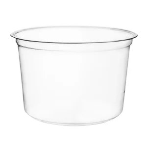 Vegware Round PLA Deli Pots 455ml (500 Pack)