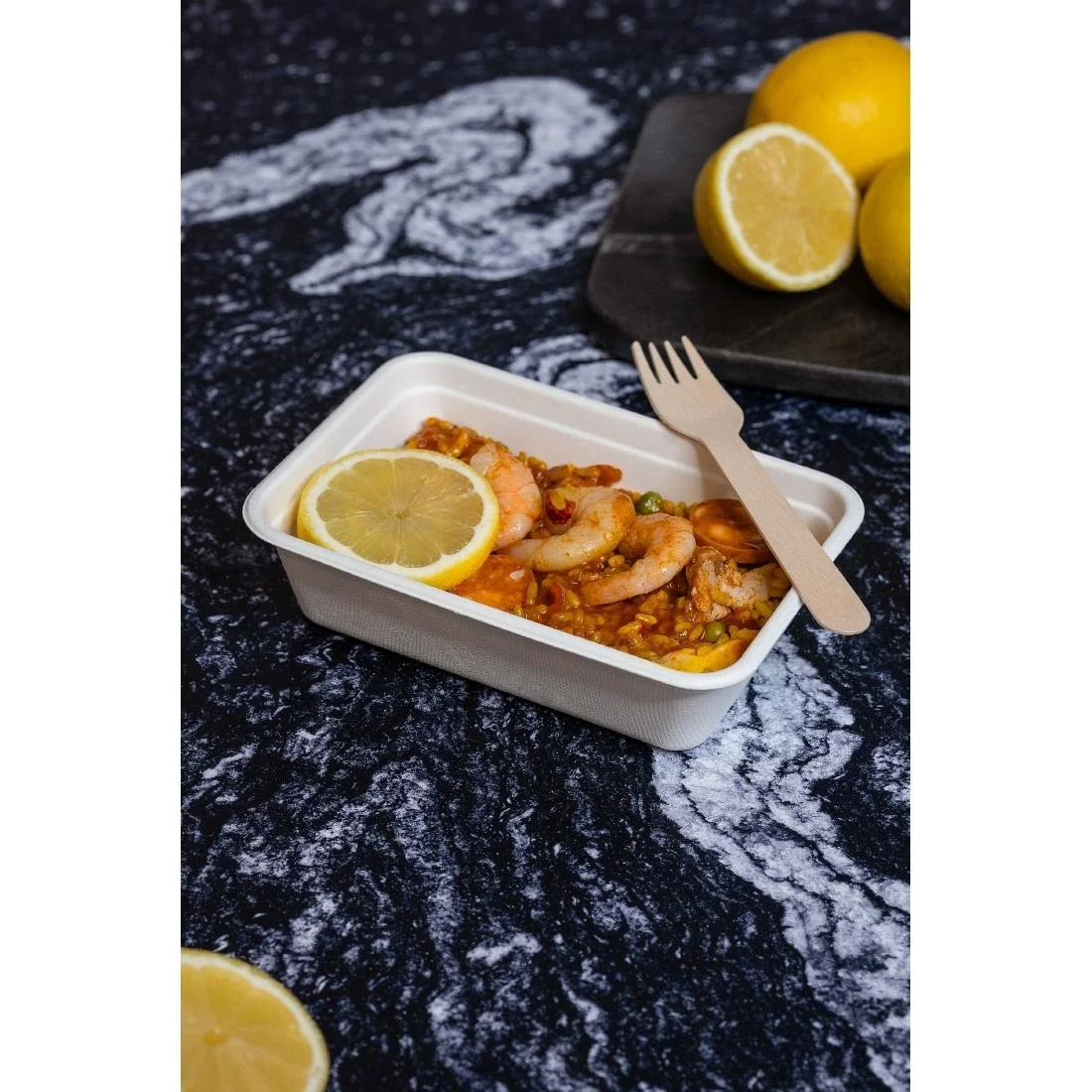 Vegware Nourish Moulded Fibre Takeaway Trays 500ml (500 Pack) - Image 3