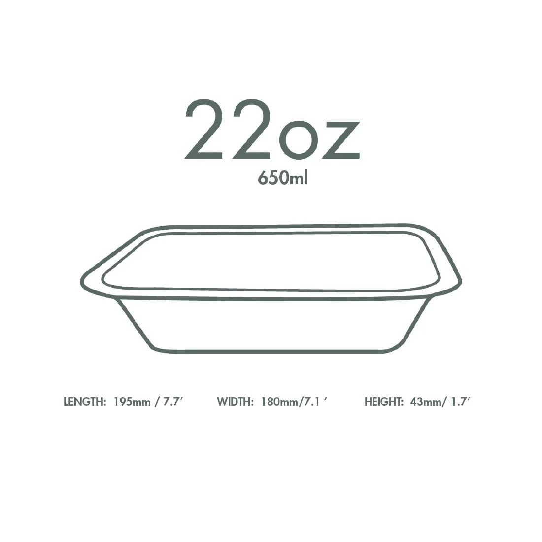Vegware Gourmet Bagasse Bases Size 4 650ml (600 Pack) - Image 2