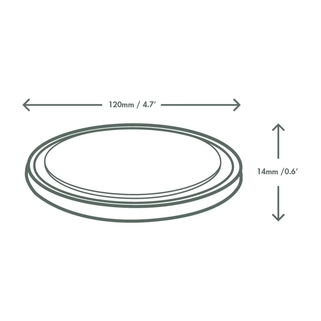 Vegware Round PLA Deli Pot Lids - Fits 8-32oz Pots (500 Pack) - Image 4