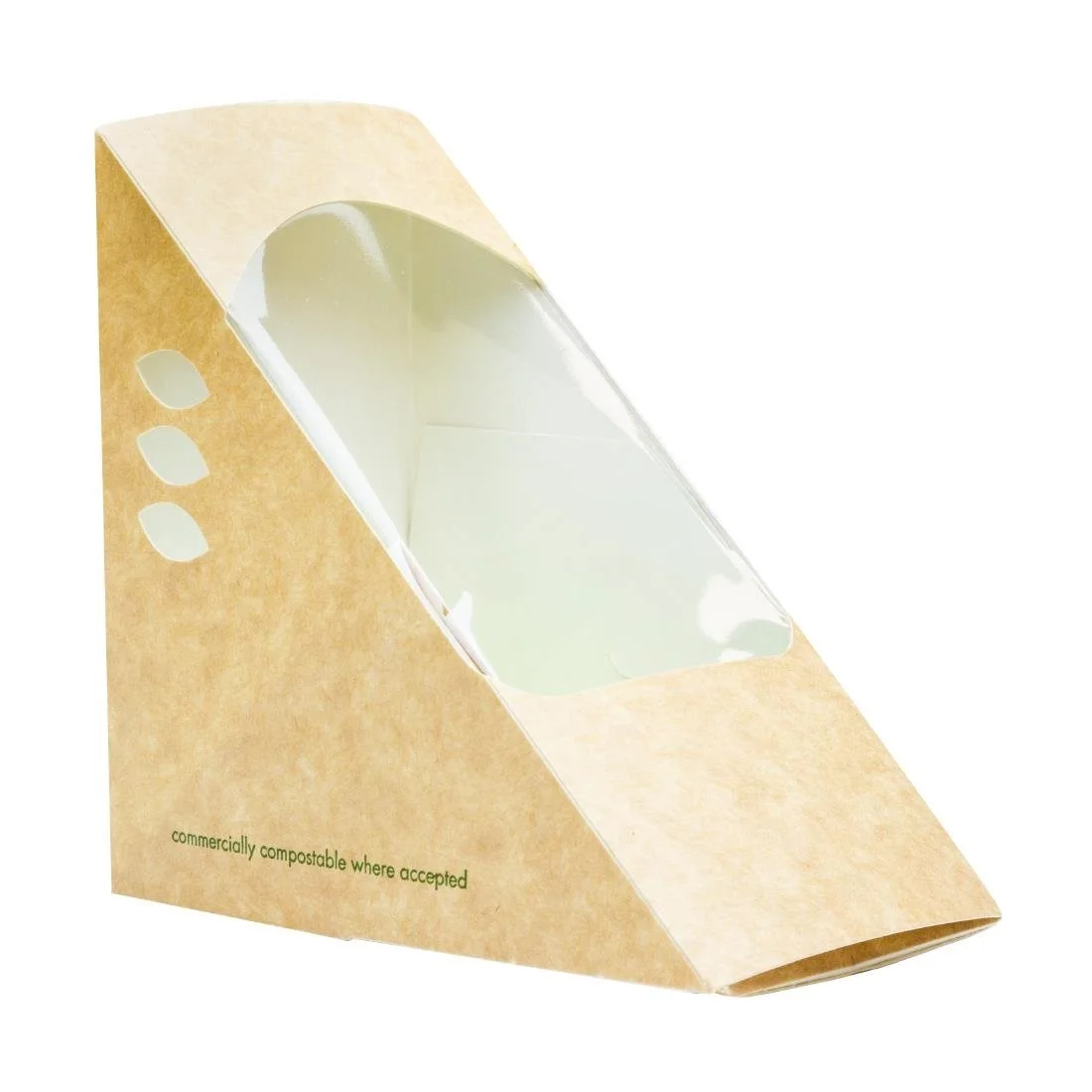 Vegware Deepfill Sandwich Wedges Kraft 75mm (500 Pack) - Image 3