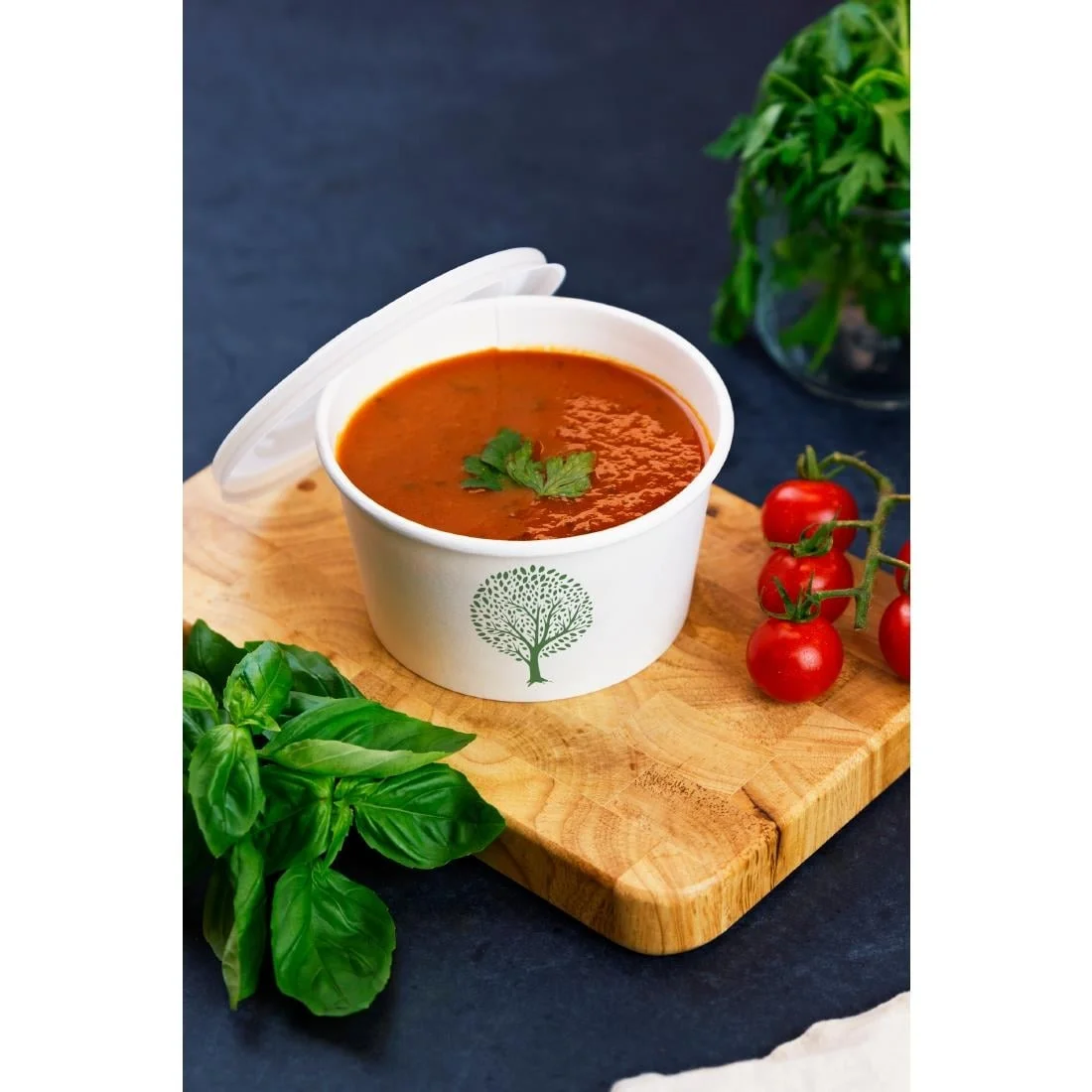 Vegware Soup Containers Green Tree 115-Series 340ml (500 Pack) - Image 4