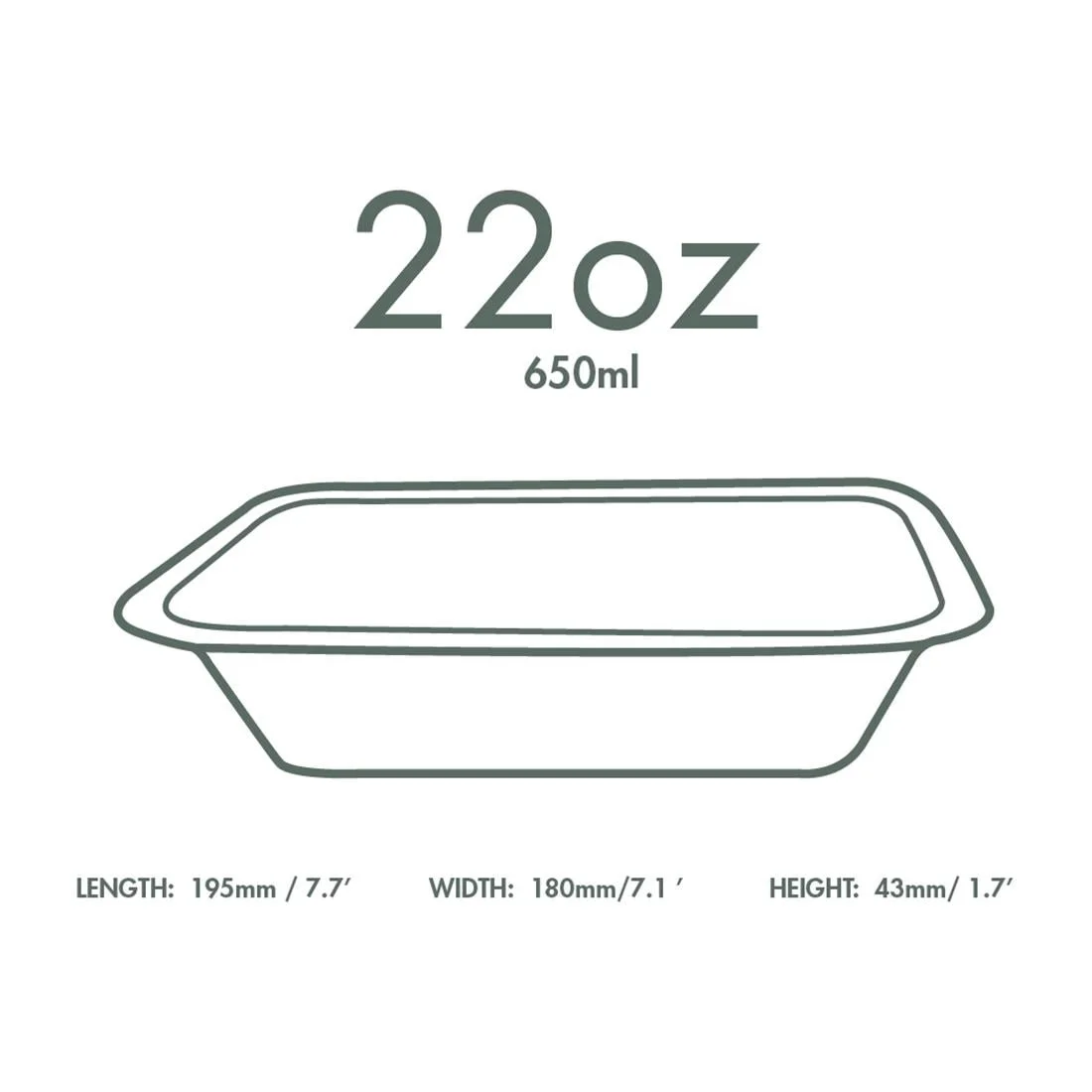 Vegware Gourmet Bagasse Bases Size 4 Natural 650ml (600 Pack) - Image 2