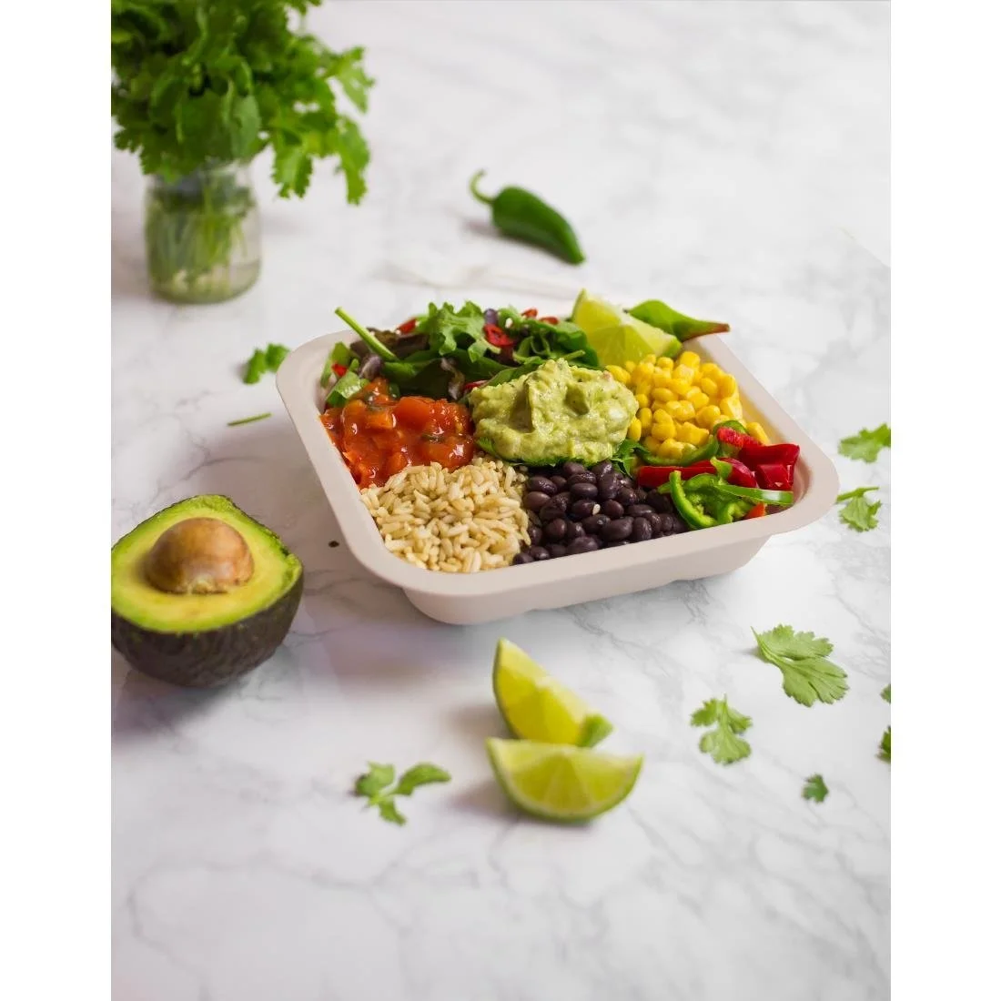 Vegware Gourmet Bagasse Bases Size 4 Natural 650ml (600 Pack) - Image 3