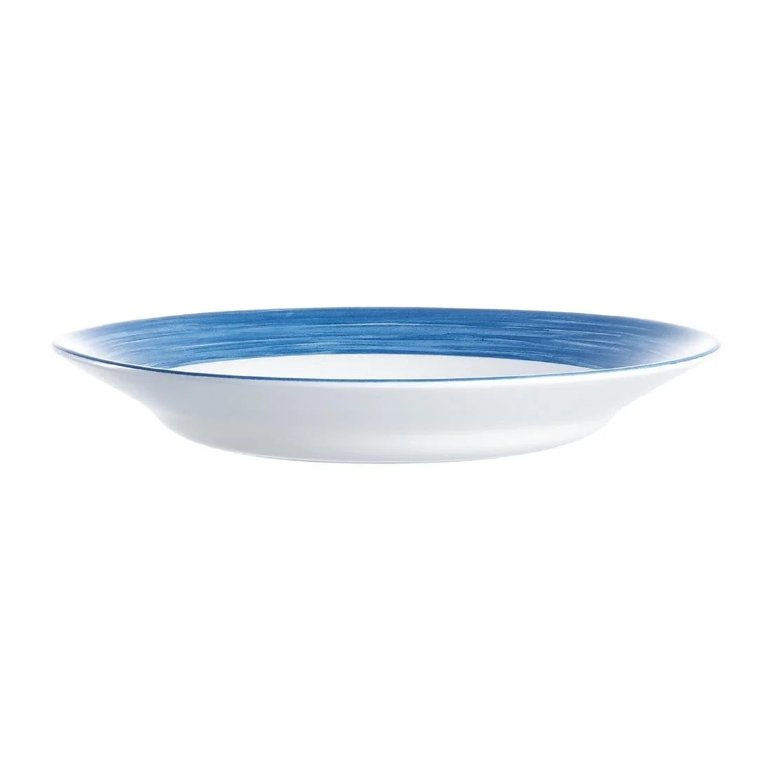 Arcoroc Brush Soup Plates Blue Jean 225mm (12 Pack) - Image 2