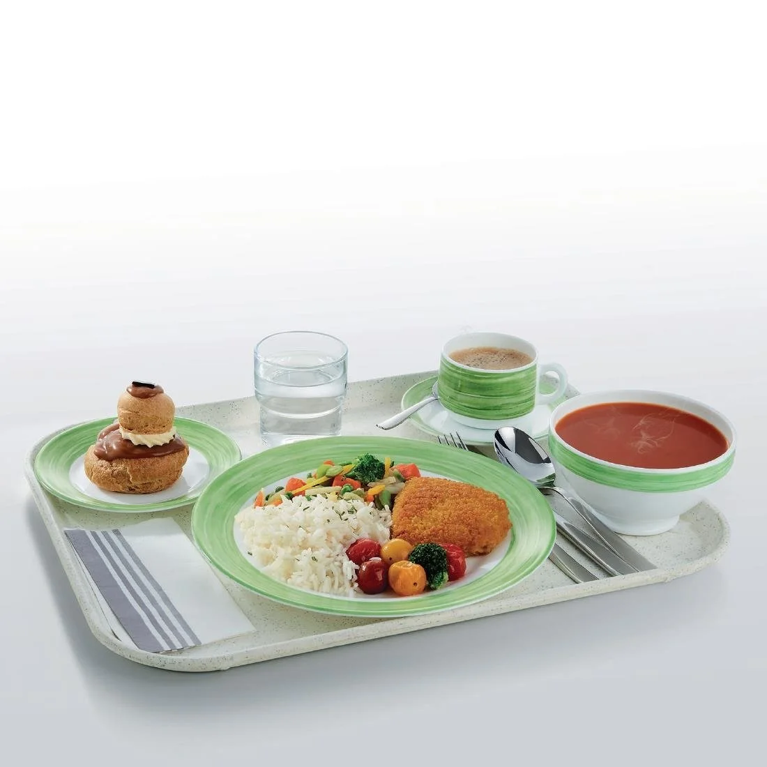 Arcoroc Brush Saucers Green 140mm (48 Pack) - Image 4