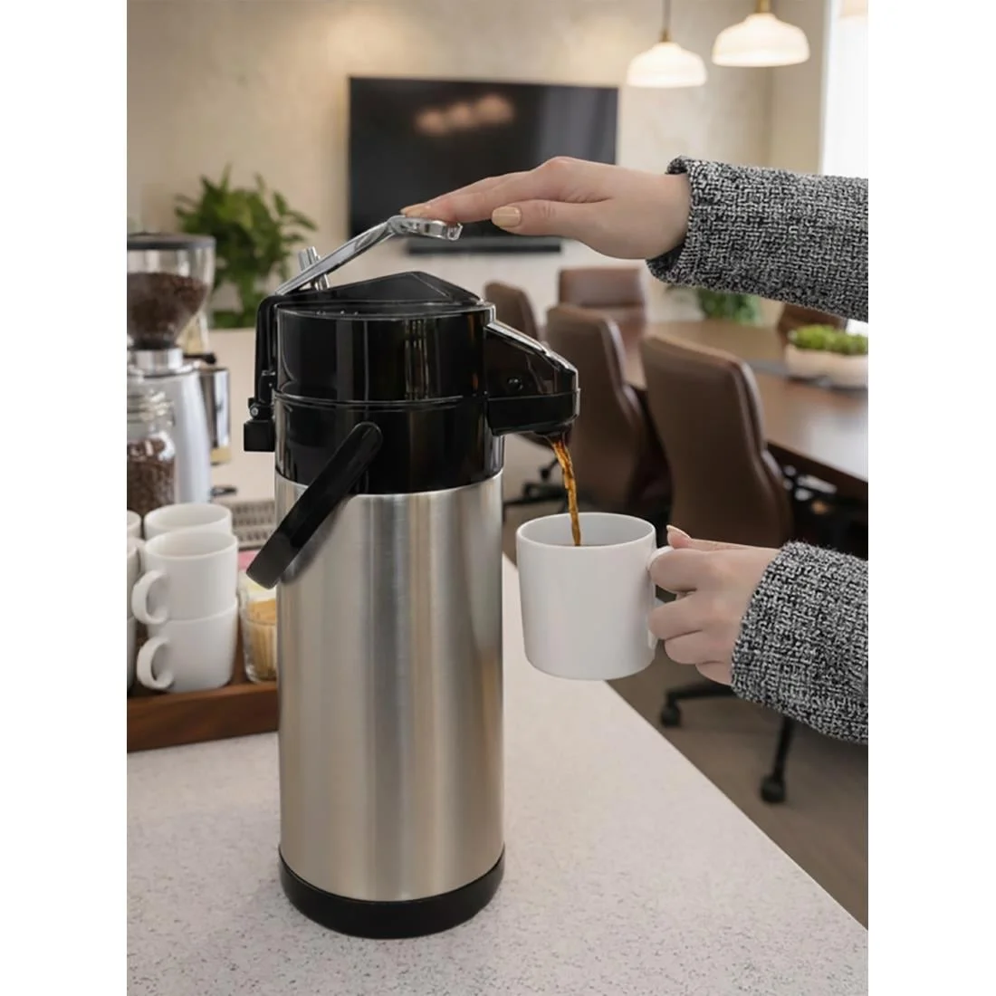Elia Shatterproof Airpot Lever-Type Dispenser 1.9Ltr - Image 4