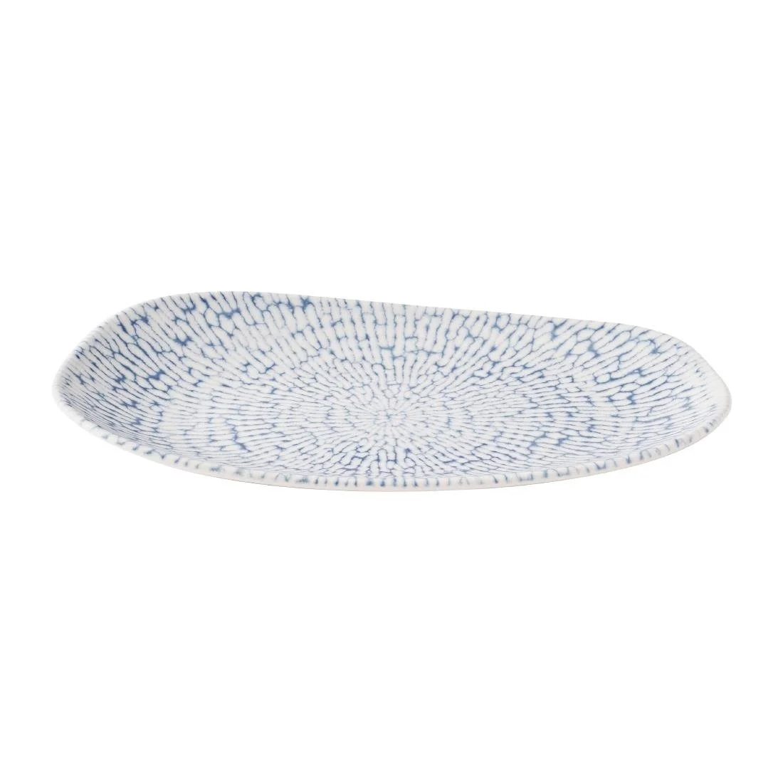 Churchill Cascade Opal Oblong Plates Indigo 260x150mm (12 Pack) - Image 2