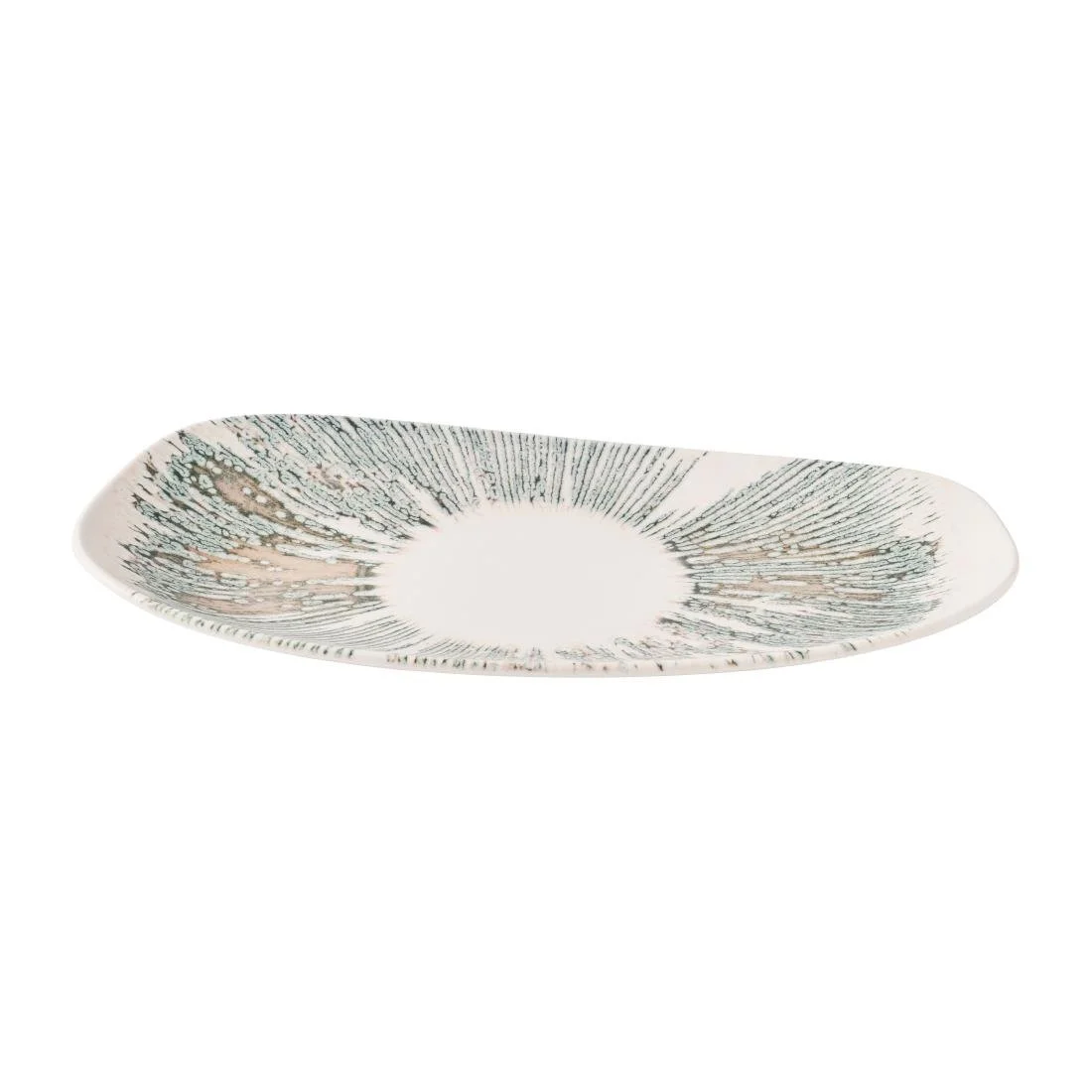 Churchill Lyra Organic Oblong Plates Pink Opal 350x185mm (6 Pack) - Image 2
