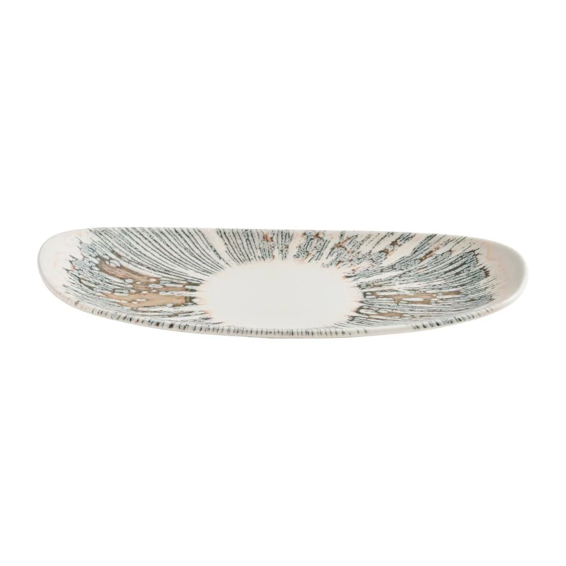 Churchill Lyra Organic Oblong Plates Pink Opal 300x150mm (12 Pack) - Image 2