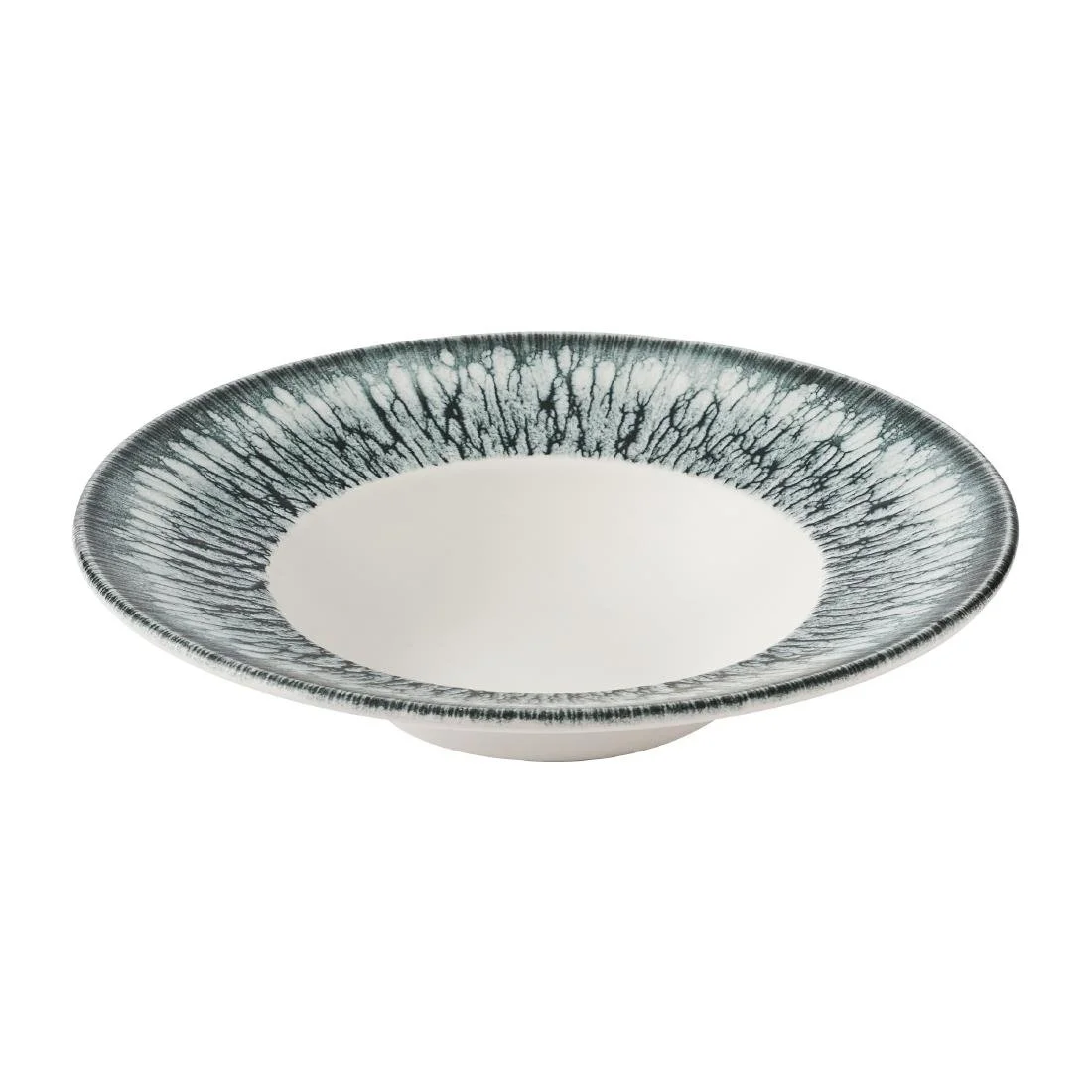Churchill Inked Lumé Wide Rim Bowls Black 240mm (12 Pack) - Image 2