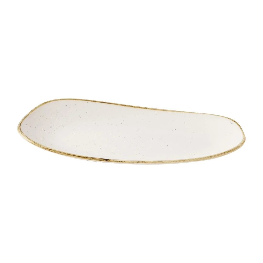 Churchill Stonecast Opal Oblong Plates Barley White 350x185mm (6 Pack) - Image 2