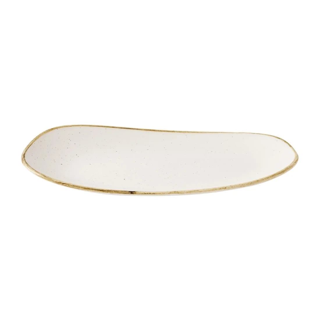 Churchill Stonecast Opal Oblong Plates Barley White 300x150mm (12 Pack) - Image 2