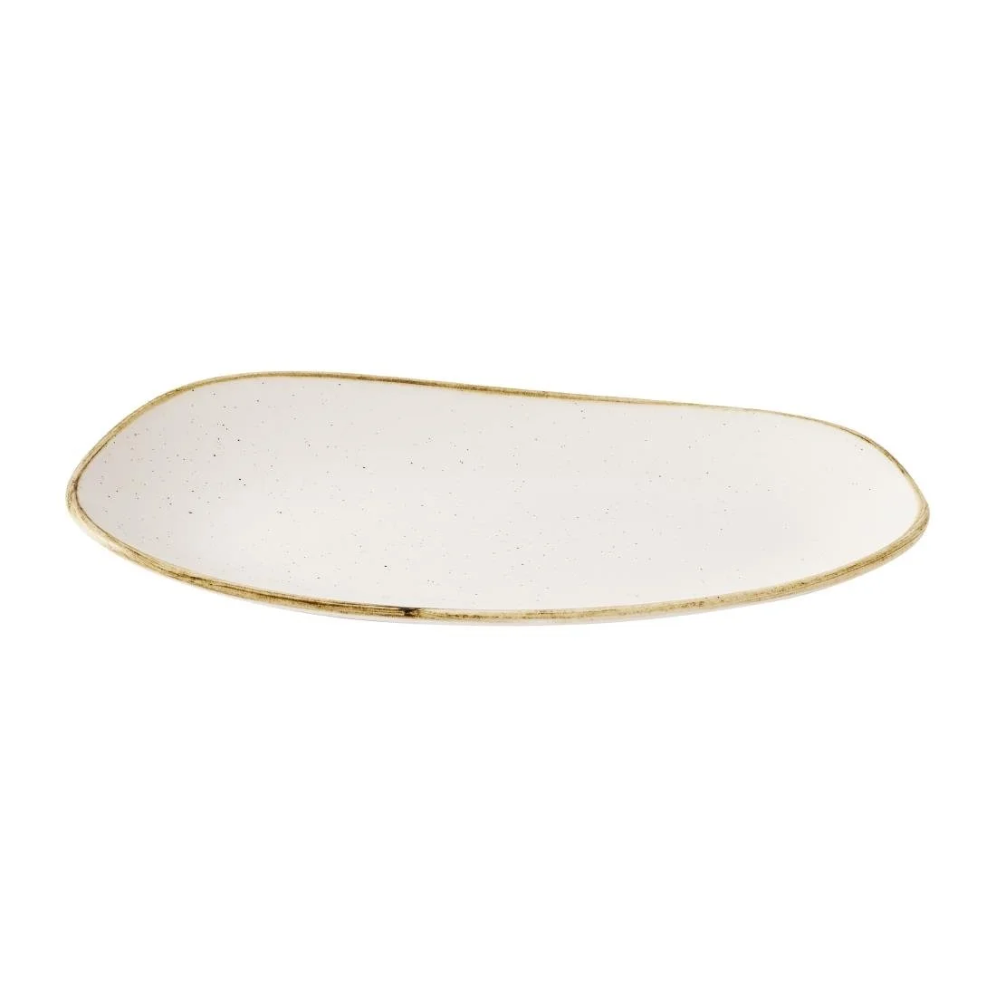 Churchill Stonecast Opal Oblong Plates Barley White 220x130mm (12 Pack) - Image 2