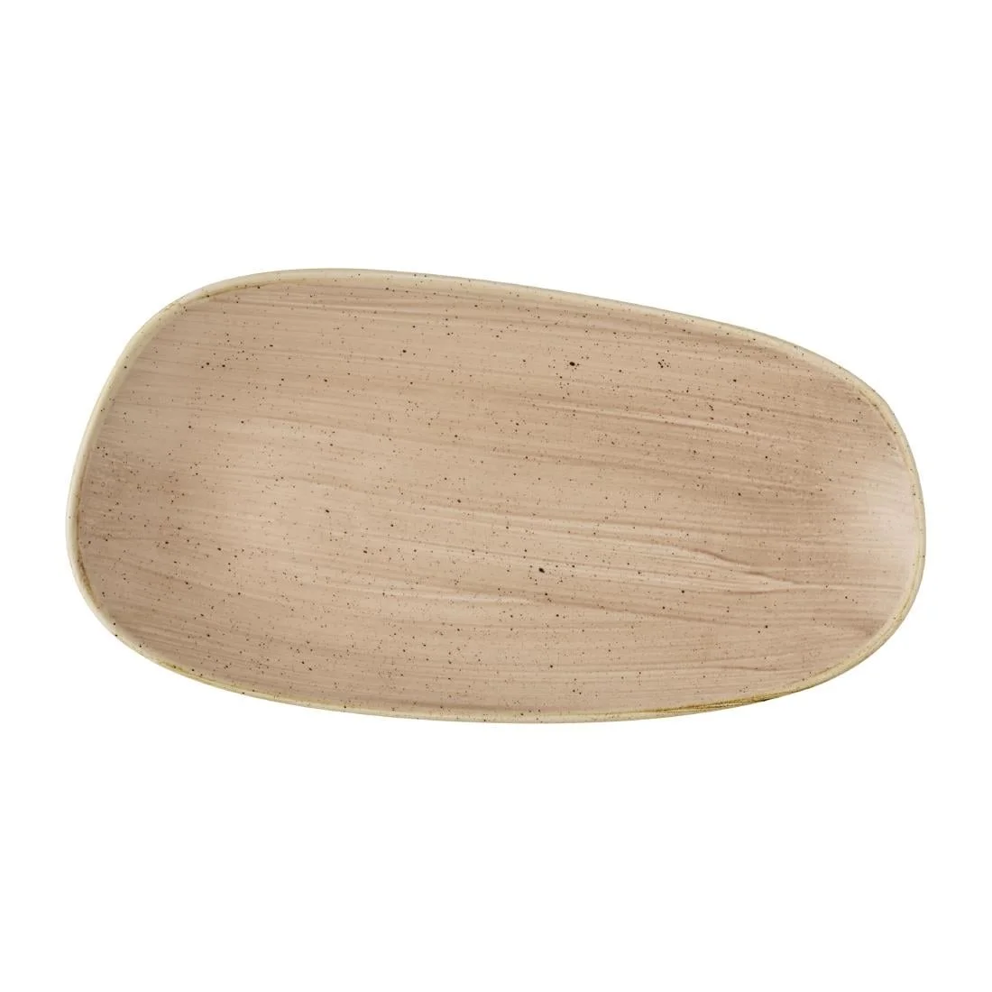 Churchill Stonecast Opal Oblong Plates Truffle 350x185mm (6 Pack)