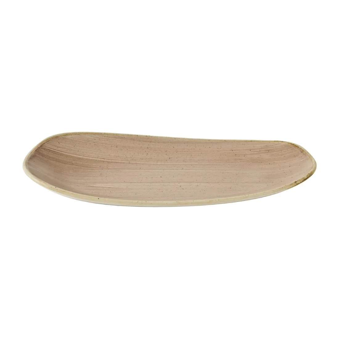 Churchill Stonecast Opal Oblong Plates Truffle 300x150mm (12 Pack) - Image 2