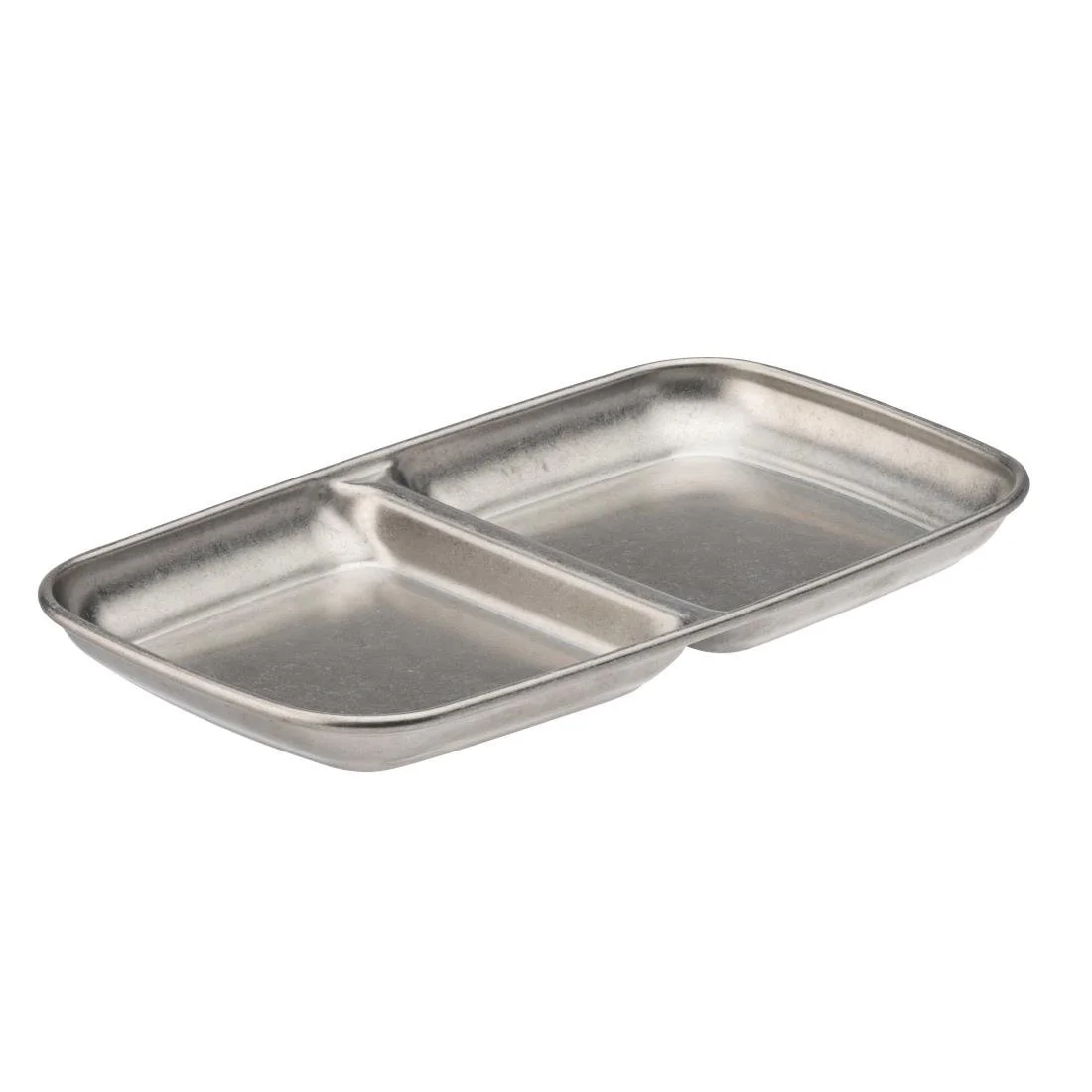 Utopia Artemis Double Dip Trays Rumbled Steel 155x90mm (12 Pack)