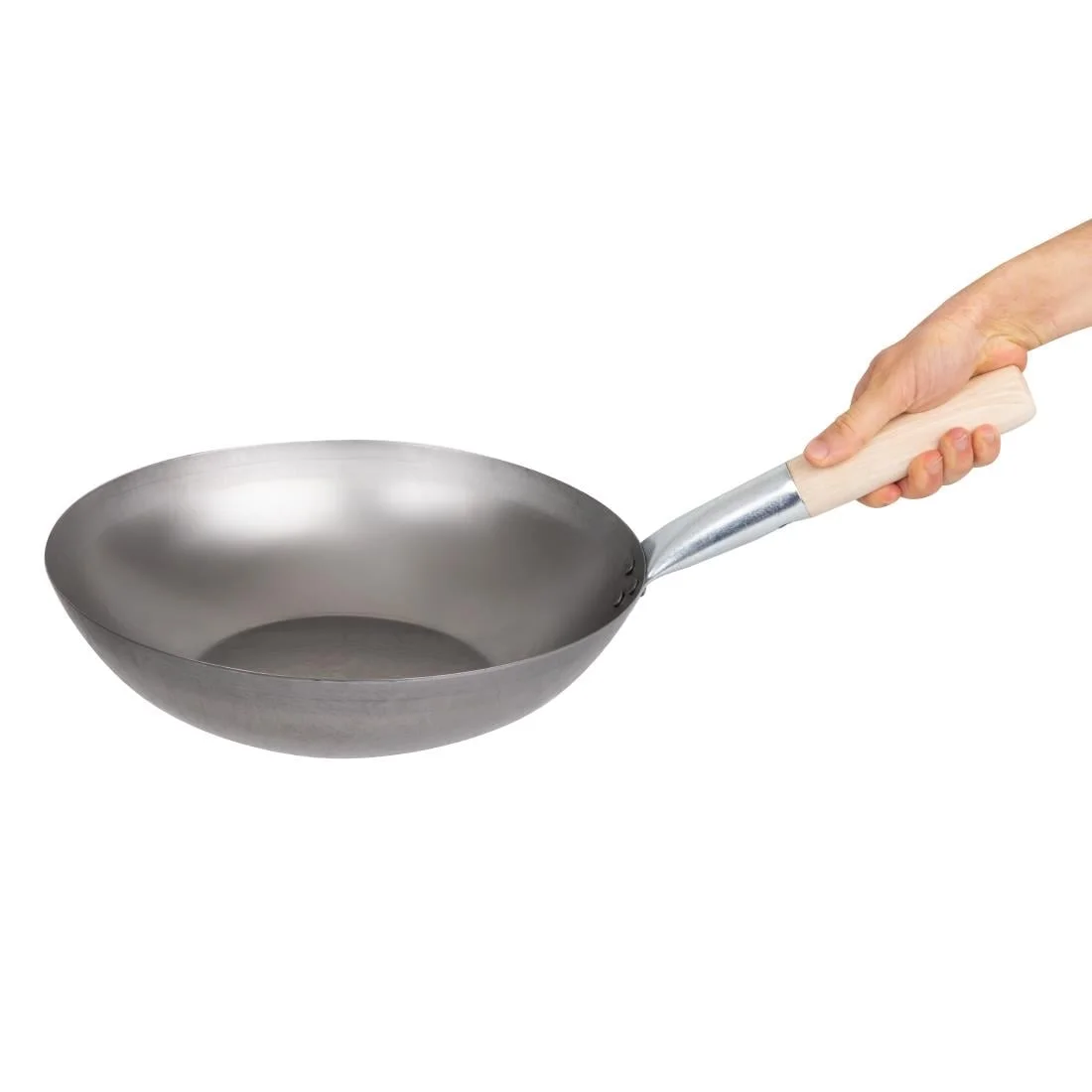 Vogue Mild Steel Wok Flat Base 330mm - Image 6