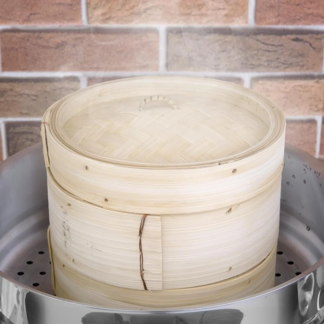 Vogue Bamboo Food Steamer 152mm - Image 4