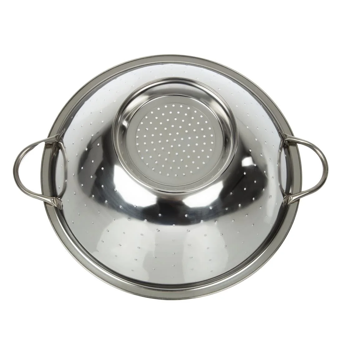 Vogue Stainless Steel Colander 14" - Image 4