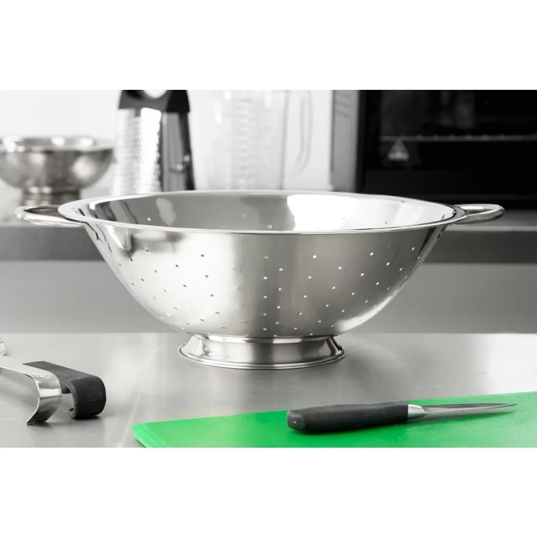 Vogue Stainless Steel Colander 14" - Image 6