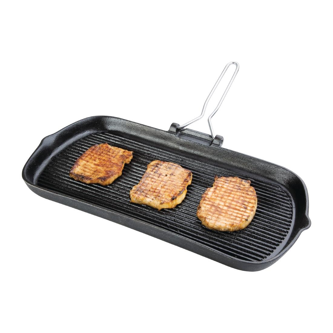Vogue Cast Iron Grill Pan