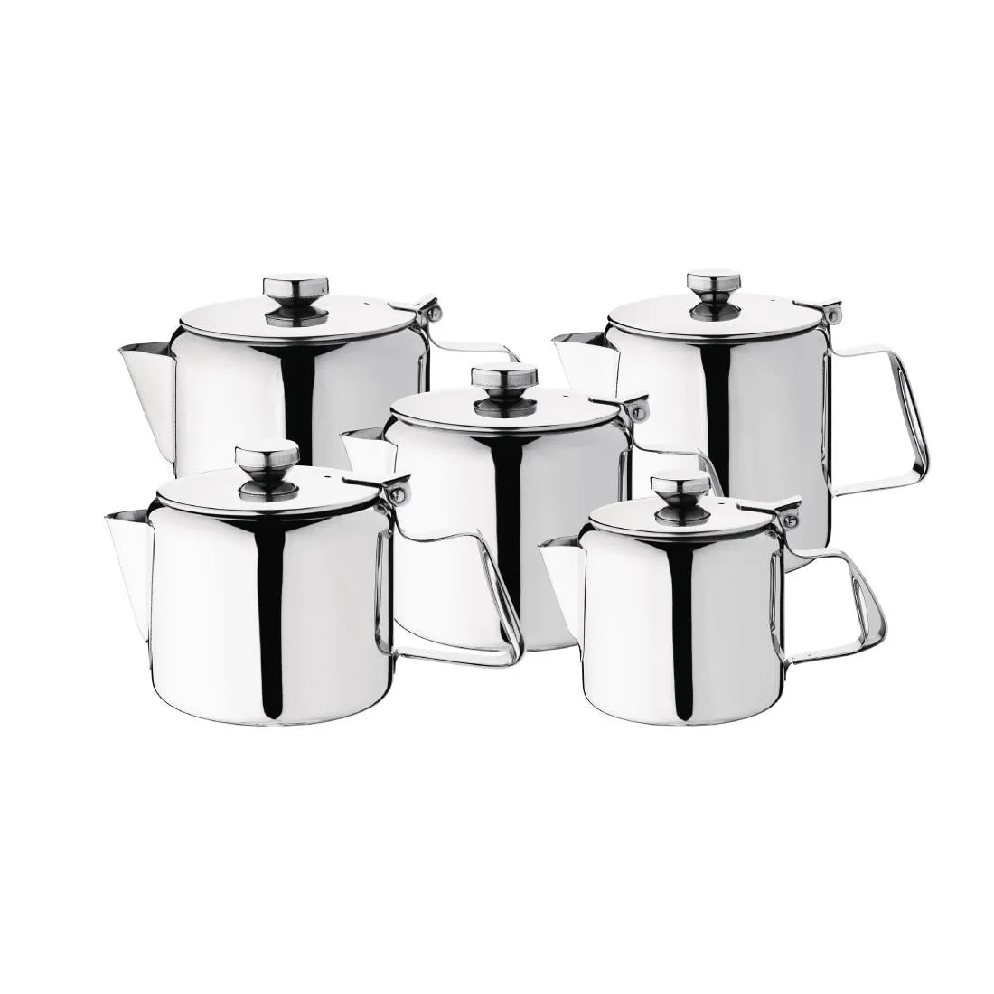 Olympia Concorde Teapot Stainless Steel 32oz - Image 2