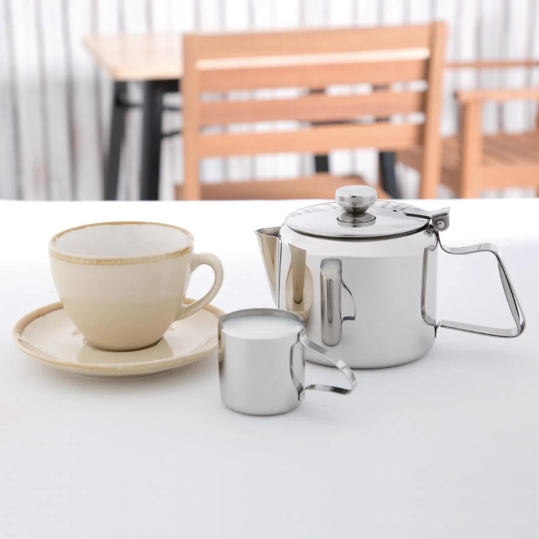 Olympia Concorde Teapot Stainless Steel 20oz - Image 6