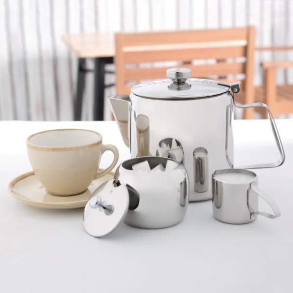 Olympia Concorde Teapot Stainless Steel 48oz