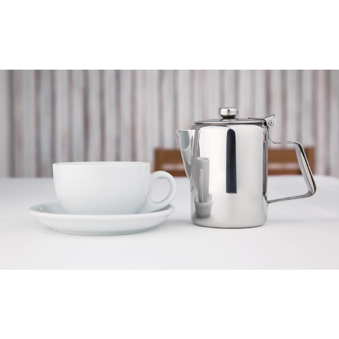 Olympia Concorde Coffee Pot Stainless Steel 16oz