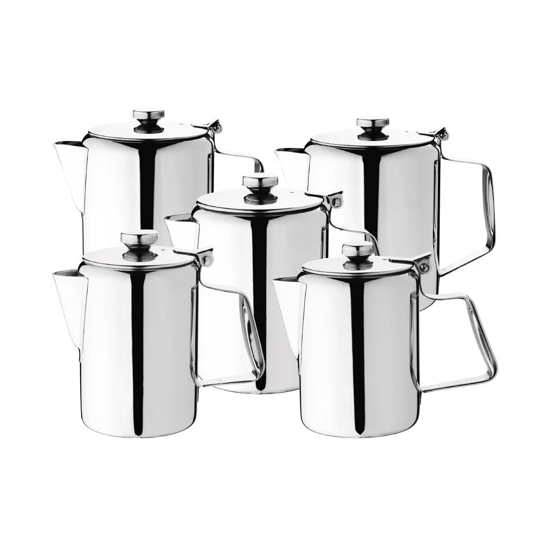 Olympia Concorde Coffee Pot Stainless Steel 32oz - Image 2