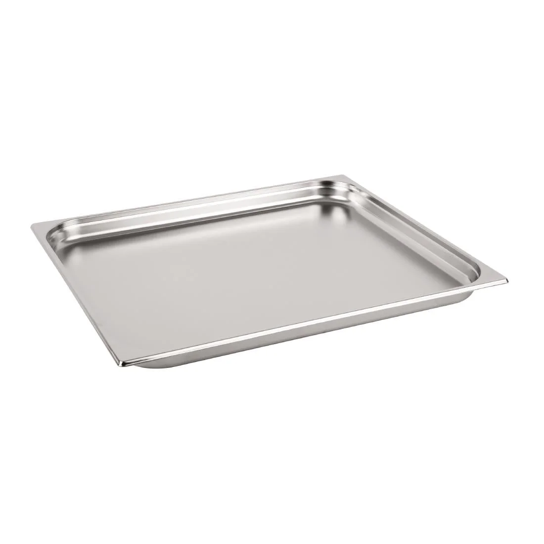 Vogue Stainless Steel 2/1 Double Size Gastronorm Pan 40mm
